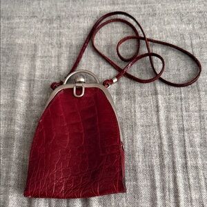 Vintage Leather Small Purse Made In Italy